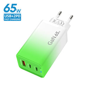 Chargeur rapide 65W PD3.0 avec port Type-C, anti-feu, PC écologique pour téléphones, ordinateurs portables et écouteurs - Dégradé de couleur bonbon - Product Image 4