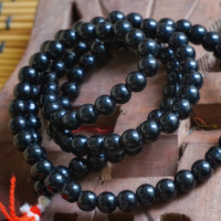 Meilleure Qualité 108 Perles Rondes en Pierre Shaligram Mala Sigma Exports Modèle 004 pour la Fabrication de Bijoux Prix de Gros Produit