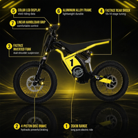 Nouveau mini vélo de course électrique pour enfants, vélo d'entraînement pour enfants, frein à disque 4 pistons, longueur 145 cm, suspension intégrale, directement de l'usine