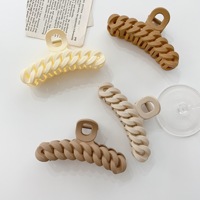 Twist Shape Hairclaws, Colorful Plastic Clips