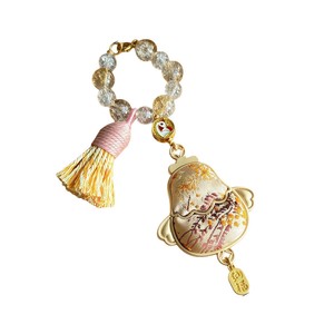 Chinesischer Tierkreis-Anhänger mit Brokat-Quaste, Schlüsselanhänger, Auto-Anhänger, Taschen-Charm, Geschenk - Product Image 5