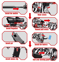 Pistola de aire realista barata Ak47 Armas Spyr One Gel Recargable Eléctrica Gel Blasters Pistolas de juguete