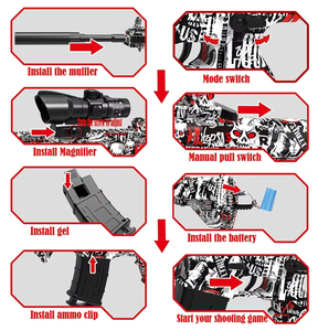 Pistola <span class=keywords><strong>de</strong></span> aire realista barata Ak47 Armas Spyr One <span class=keywords><strong>Gel</strong></span> Recargable Eléctrica <span class=keywords><strong>Gel</strong></span> Blasters Pistolas <span class=keywords><strong>de</strong></span> juguete - Product Image 5