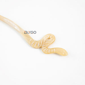 BIXGO Horquilla para el Cabello de Cuerno de Búfalo, Elegante y Finamente Pulida, para Consumidores Ecológicos, Suministro Global de Exportación - Product Image 4