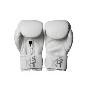 ถุงมือชกมวยหนังวัวแท้แบบเต็มนิ้ว รุ่น KL-TG-001 ยี่ห้อ KLTW INT'L สำหรับ MMA มวยไทย คิกบ็อกซิ่ง ระบายอากาศได้ดี ทนทาน - Product Image 1