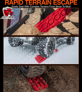 Ambull Factory - Tablas de Recuperación Todoterreno de Alta Calidad de 10 Toneladas 4x4WD para Nieve, Barro y Arena, Herramienta de Recuperación de Neumáticos para Vehículos - Product Image 5