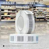 Étiquette de sécurité RFID souple EAS 8,2 MHz, étiquette en papier avec capteur pour l'impression, pour supermarchés et commerces de détail
