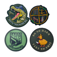 Patchs personnalisés 3D en PVC souple à coudre ou thermocollants avec motifs alphabet et fleurs pour chapeaux et vêtements