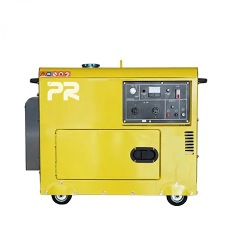 China Brand Power Super Silent Diesel Generator Set 4.6kVA 5.5kVA 3kW 5kW Alternator with Electric Governor 60Hz 230V