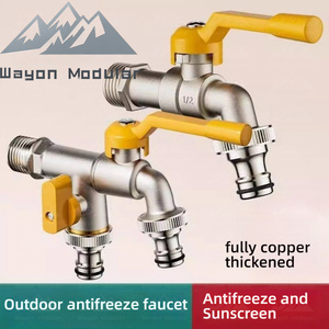 <span class=keywords><strong>Robinet</strong></span> de <span class=keywords><strong>jardin</strong></span> extérieur Wayon, <span class=keywords><strong>double</strong></span> <span class=keywords><strong>robinet</strong></span> de distribution, connecteur en laiton robuste - Product Image 2