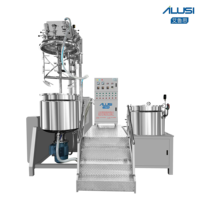 Homogénéisateur émulsifiant sous vide haute vitesse en acier inoxydable avec pompe à engrenages et moteur ABB, capacité 200L, pour produits cosmétiques et chimiques, avec chauffage