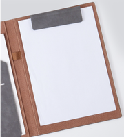 Padfolio-portafolio magnético de cuero de imitación para negocios, carpeta con clip, tamaño de letra A4, para conferencia, Bloc de notas