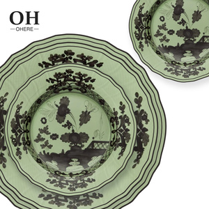 Mới Nhất Hoa Trà Hoa Thiết Kế Gốm Món Ăn Tấm Bộ Mới Trung Quốc Phong Cách Tráng Men Sứ Đồ Ăn Tốt Xương Trung Quốc Bộ Đồ Ăn - Product Image 6