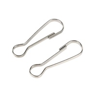 Crochets à ressort en acier inoxydable de haute qualité, 20 mm, argentés, pour porte-bloc-notes, clip de fixation pour cordon, vente en gros