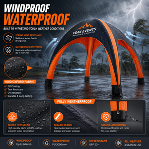 Tenda Gonfiabile Personalizzata CATC con Logo, Gazebo a Cupola 3x3 per Eventi, Sport Acquatici, Spiaggia e Promozioni - Product Image 2
