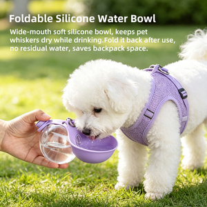Botella de Agua Portátil Esférica para Mascotas con Diseño de los 12 Signos del Zodiaco, de Silicona y <span class=keywords><strong>PET</strong></span>, 285 ml, para Paseos al Aire Libre, Certificación BSCI/ISO, Sin Dropshipping - Product Image 4