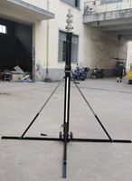 Mât télescopique de 12 m (40 pieds) pour caméra d'inspection aérienne, station météo, relevés solaires et balayage laser à 360°