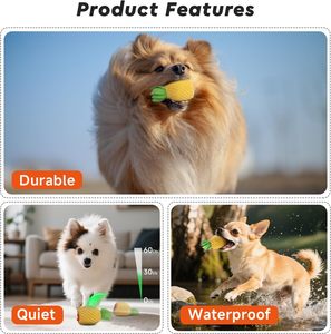 Juguete para Perros y Gatos, Bonito e Inteligente, en Oferta, Recargable por USB, Automático, Resistente a Mordidas, de PC+TPR, Bola de 52 mm - Product Image 3