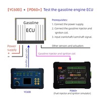 Kit de test sur banc pour ECU de moteur diesel YC600 PD60+ MN300, générateur de signal CKP CMP, simulateur d'injecteur de carburant pour diagnostic d'ECU diesel