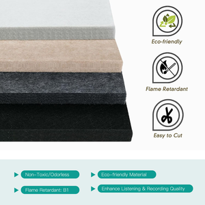 Panel Acústico de Fieltro Ecológico Autoadhesivo de 9 mm de Espesor, Duradero, Venta Directa de Fábrica Mofelt, Aislamiento Acústico para - Product Image 3