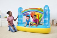 Cocofish Tropical Fruit Flamingo Oxford Cloth Inflatable Water Bounce House - Installation facile, parc aquatique de jardin pour 3-4 enfants, modèle 3-12 ans