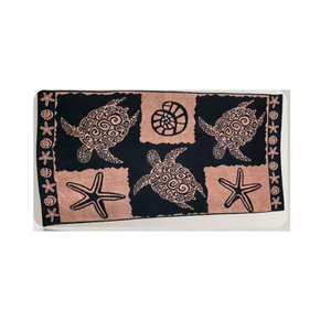 Serviette de plage en jacquard en fil recyclé écologique avec une texture douce et absorbante, un design tissé vibrant, léger et confortable - Product Image 3