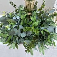 Luxuriöses Goldenes Seiden-Blumenarrangement 50/60cm Tischstrauß-Kugel für Bankette, Empfänge und Muttertag