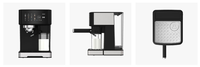 Machine à café expresso Anbolife 20 bars avec réservoir à lait, cafetière avec débitmètre et mousseur à lait, acier inoxydable, chauffe-tasses