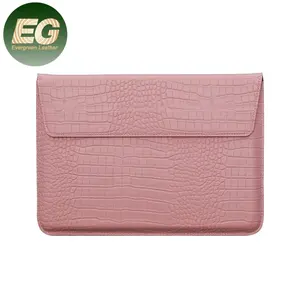 Sh2031 bolsa de embreagem de crocodilo, bolsa universal de luxo personalizado para tablet portátil, estojo de couro