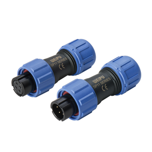 <span class=keywords><strong>Conector</strong></span> Industrial de Plástico Roscado Macho Hembra SP1110 SP1111 SP1112 de 2, 3, 4, 5 Pines, <span class=keywords><strong>Conector</strong></span> Eléctrico Weipu SP11 con Protección IP68 - Product Image 2