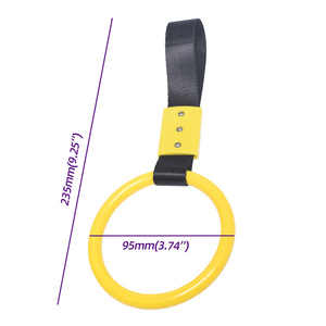 Anillo JDM de nailon Tsurikawa, correa de mano estilo círculo redondo, correa para manija de coche, anillo colgante de advertencia para accesorios de coche - Product Image 2