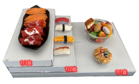 Vaisselle de buffet en acier inoxydable SS201 présentoir alimentaire durable pour hôtels restaurants cuisine japonaise cuisine japonaise