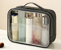 Pochette cosmétique transparente avec fenêtre, étuis personnalisés avec logo, trousse de maquillage, étui cosmétique