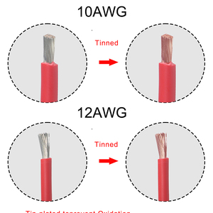 สายจัมเปอร์ทองแดงชุบดีบุก10-16AWG พร้อมขั้วต่อ SB-50 50A สายไฟสำหรับงานหนัก - Product Image 2