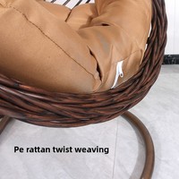 Fauteuil suspendu moderne en métal avec coussin, pour intérieur et extérieur, siège balançoire, mobilier de patio, chaise longue de balcon et de jardin