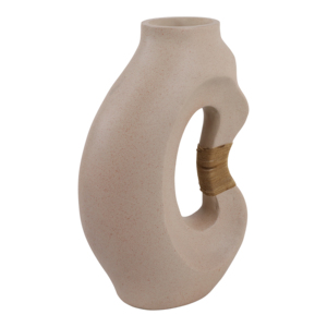Vaso Astratto Ecomix Moderno Scultoreo con Manico per Arredamento Soggiorno e Esposizione Decorativa - Product Image 3