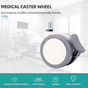 3-14days <b>Replacement</b> <b>Wheels</b> For Office Computer Chair Kitchen Bathroom M10 Thread Silent Swivel Brake Casters Universal Medical - Product Image 6