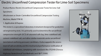 Appareil de compression non contraint motorisé 50KN pour machine d'essai, équipement de test de compression des sols
