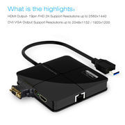 Winstars Displaylink Loại C Cáp Dock Cho Sử Dụng Di Động USB 3.0 Phổ Dock Với Nhiều Video Đầu Ra - Product Image 3