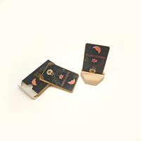 Jeu de cartes Oracle de la Lune à impression personnalisée avec dorure à chaud, bords dorés de haute qualité, cartes de tarot et d'oracles avec boîte de rangement