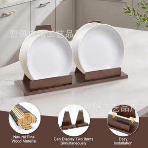 Wooden Vinyl <b>Record</b> Rack Desktop Display Storage <b>Stand</b> For CD And Miscellaneous Items - Product Image 3