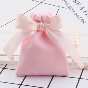 Sac à cordon en tissu velours personnalisable pour bijoux, lunettes, objets anciens avec option de logo - Product Image 2
