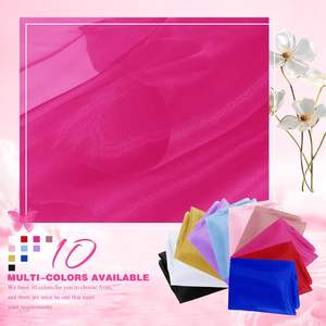 ชุดเดรสผ้าไหมออร์แกนซ่าสำหรับผู้หญิง114ซม. ผ้าโปร่งผ้าไหมโปร่ง100% กว้าง5มม. - Product Image 3