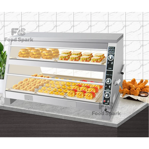 ตู้โชว์อาหารอุ่นร้อนแบบอัตโนมัติสไตล์ <span class=keywords><strong>KFC</strong></span> พร้อมระบบจ่ายน้ำร้อนในตัว ทำจากสแตนเลสสำหรับไก่ทอด เบอร์เกอร์ และอาหารร้อนอื่นๆ - Product Image 6