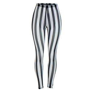 Viviblook J26PT278 Nuevos Leggings Casuales para Mujer, Pantalones de Cintura Alta con Rayas, Ajustados, con Estampado de Malla, Pantalones Ajustados para Damas - Product Image 5