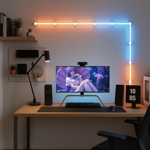 12 luces LED RGB para pared, luces de juego geométricas empalmables DIY, luces modulares retroiluminadas con WiFi que cambian de color, luces decorativas para el hogar - Product Image 5