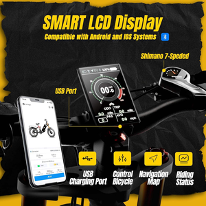 จักรยานไฟฟ้าสำหรับใช้งานหนัก รุ่น Juliet Pro II แบตเตอรี่คู่ 52V 70Ah สีดำ สำหรับใช้งานเชิงพาณิชย์ คลังสินค้า EU - Product Image 6