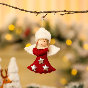 Nouvelles décorations de Noël transfrontalières, ornements créatifs de vieil homme ange ailé, pendentifs pour sapin de Noël, cadeaux pour enfants - Product Image 4