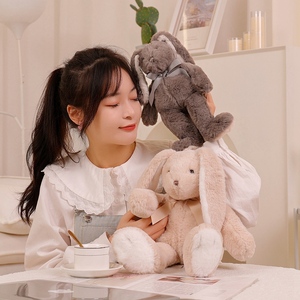 Oem ODM Tùy chỉnh cao cấp mềm Thú nhồi bông cổ điển sang trọng thỏ thỏ Đồ chơi siêu mềm sang trọng Dài Tai PP bông Comforter - Product Image 6