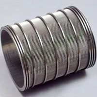 Edelstahl-Keildraht-Zylinder-Schraubpresse-Sieb Rotierendes Trommelfiltersieb zur Dungfiltration